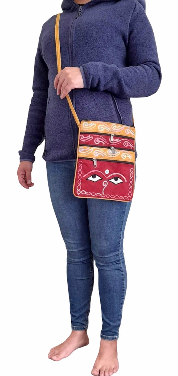 Travel bag -Buddha’s eye embroidery