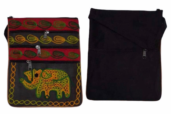 Travel bag -Elephant embroidery