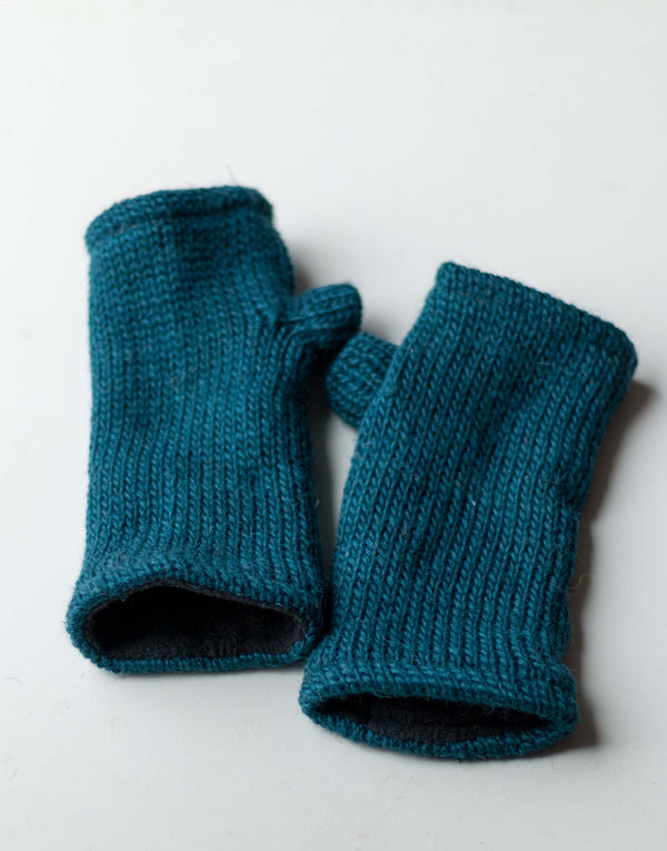 Fingerless gloves- Astronaut Blue