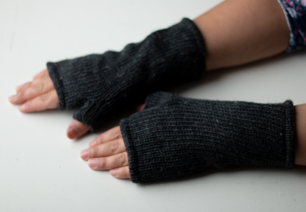 Fingerless gloves- Black