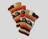 Double knitted half finger gloves-Medium