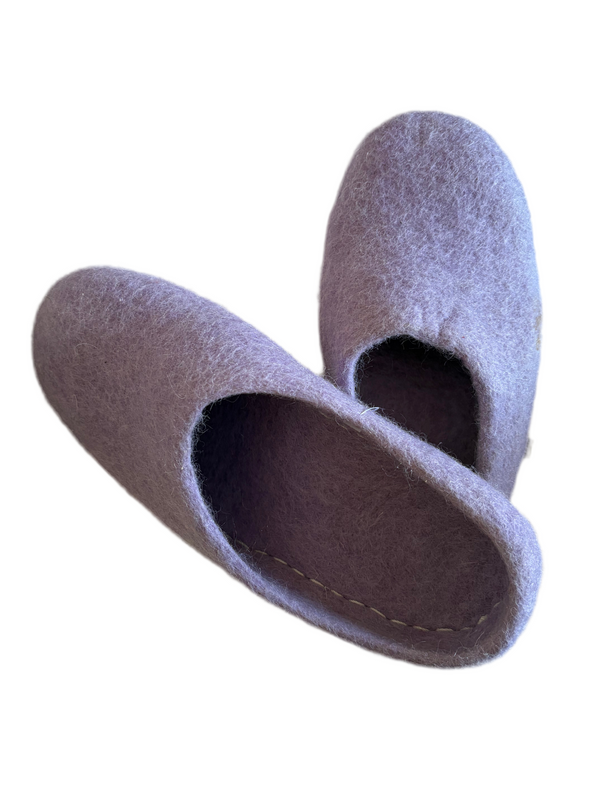 Felt Slippers- Purple