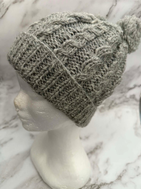 Women’s Beanie with Double Pom Poms