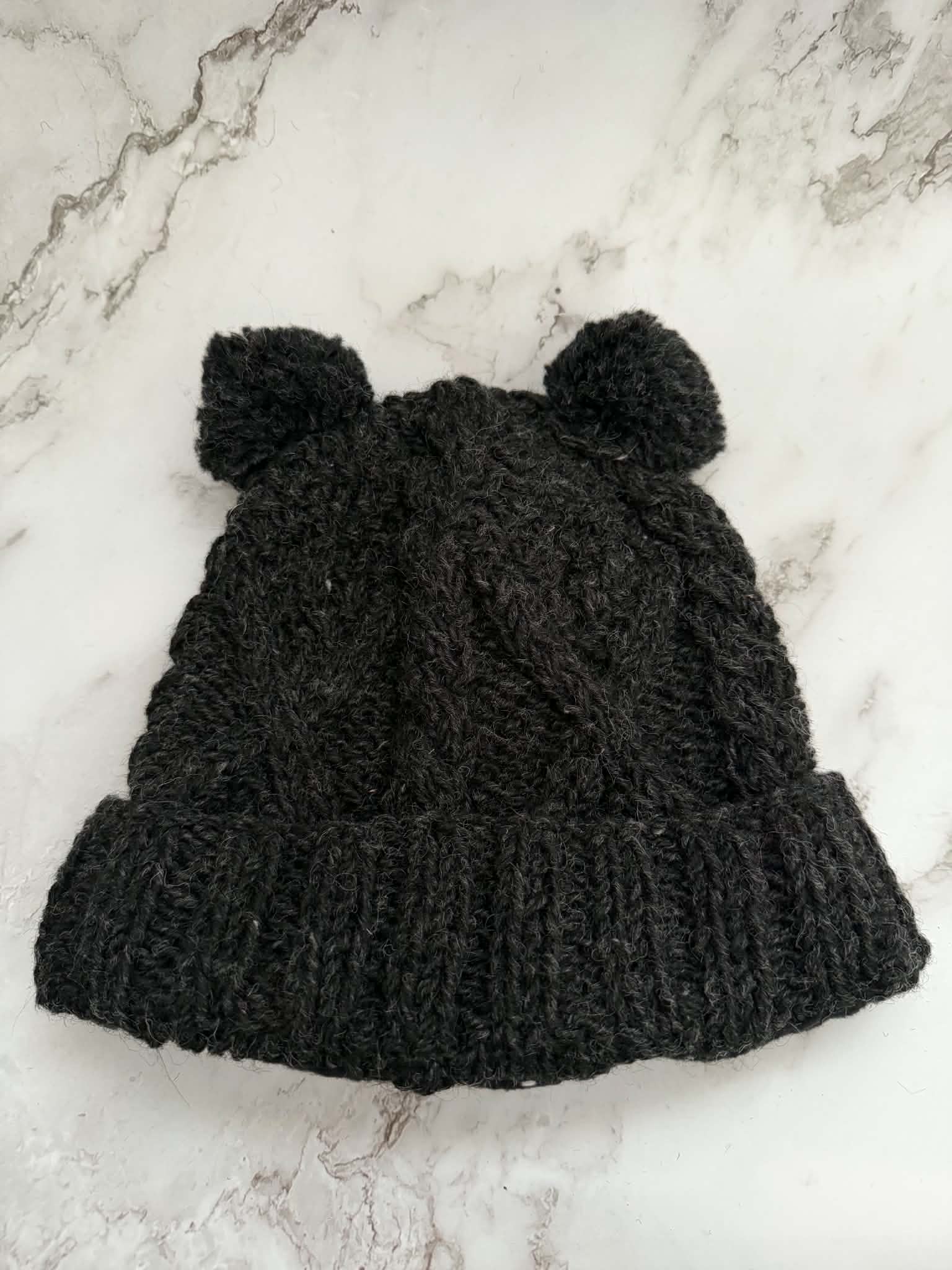 Women’s Beanie with Double Pom Poms