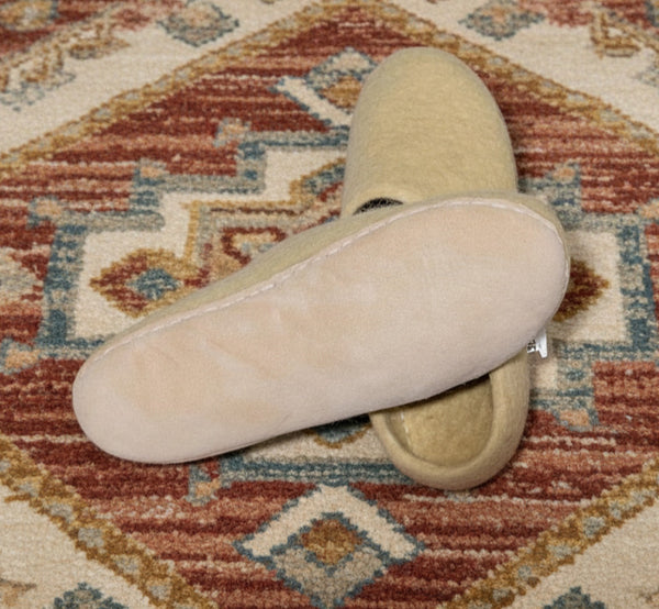 Felt Slippers- Cream