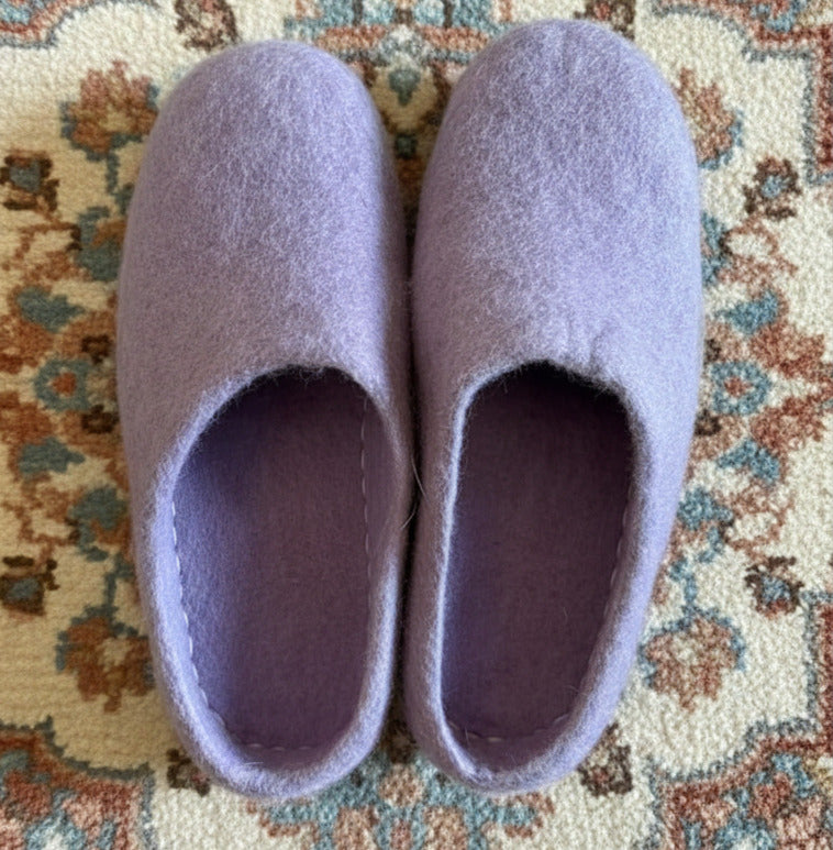 Felt Slippers- Purple