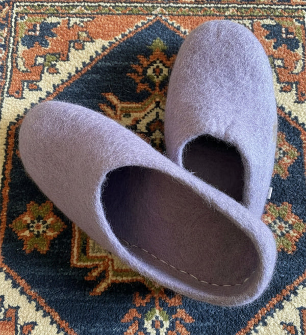Felt Slippers- Purple