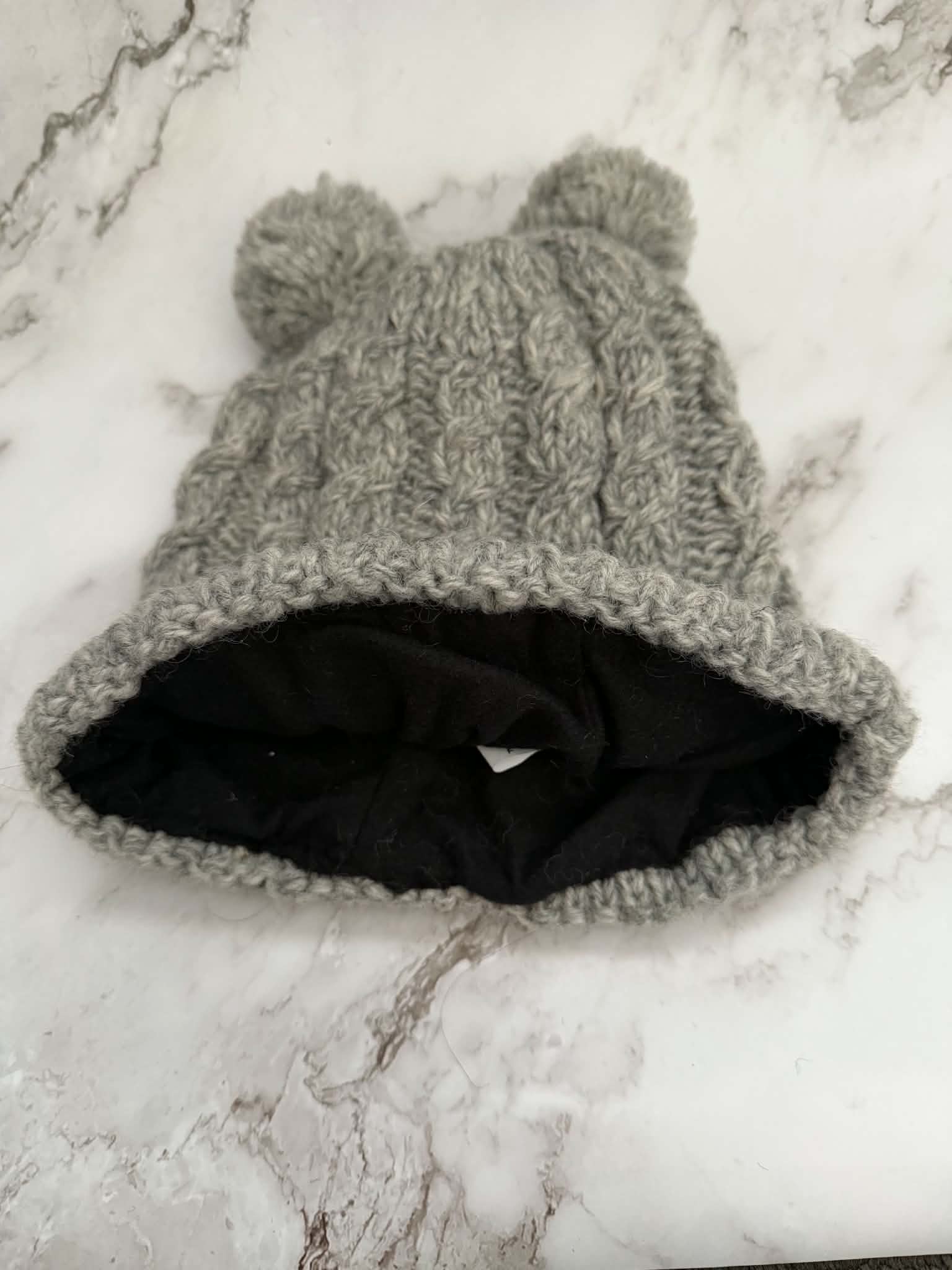 Women’s Beanie with Double Pom Poms