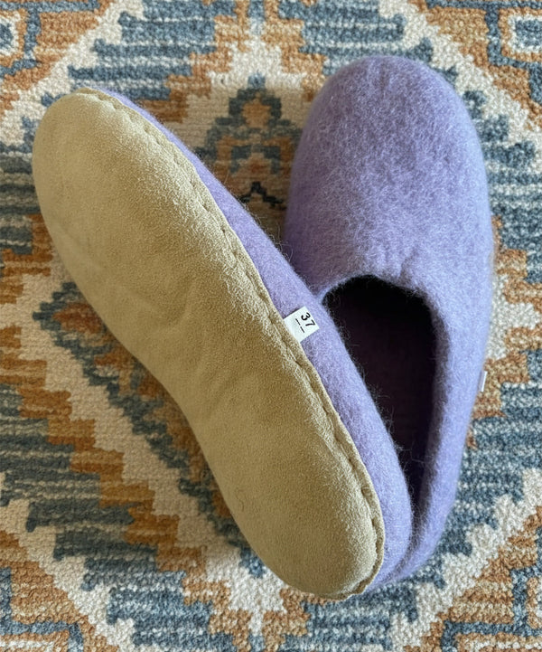 Felt Slippers- Purple