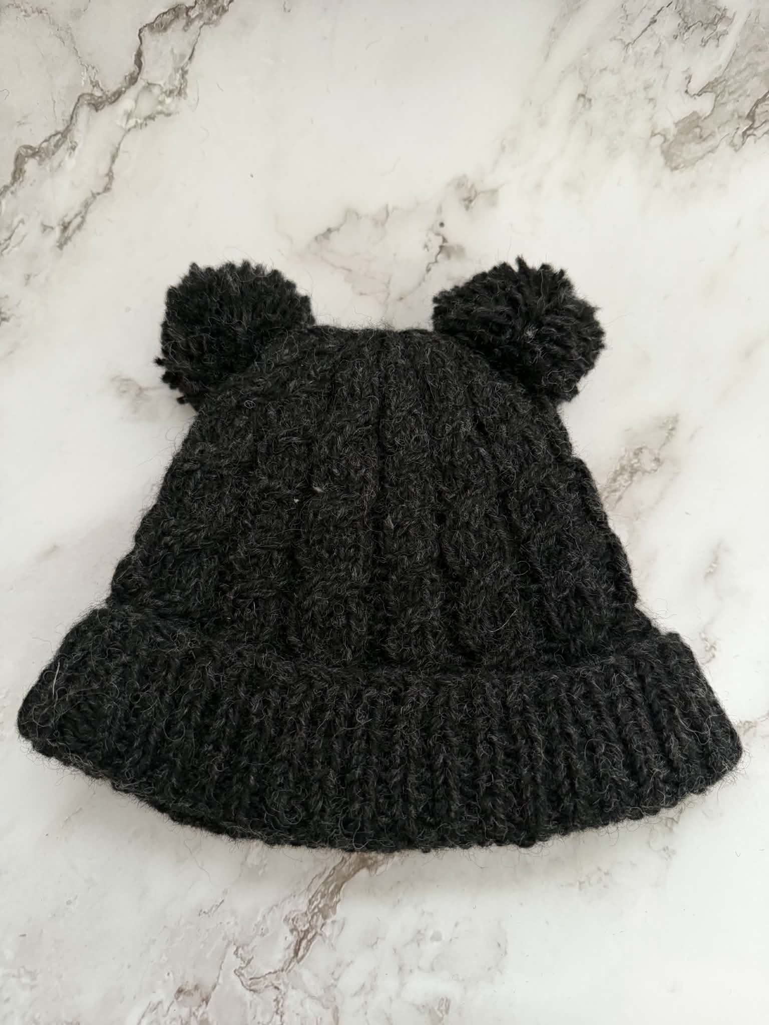 Women’s Beanie with Double Pom Poms
