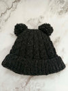 Women’s Beanie with Double Pom Poms