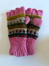 Half finger gloves- Pink