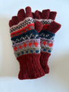 Half finger gloves- Red