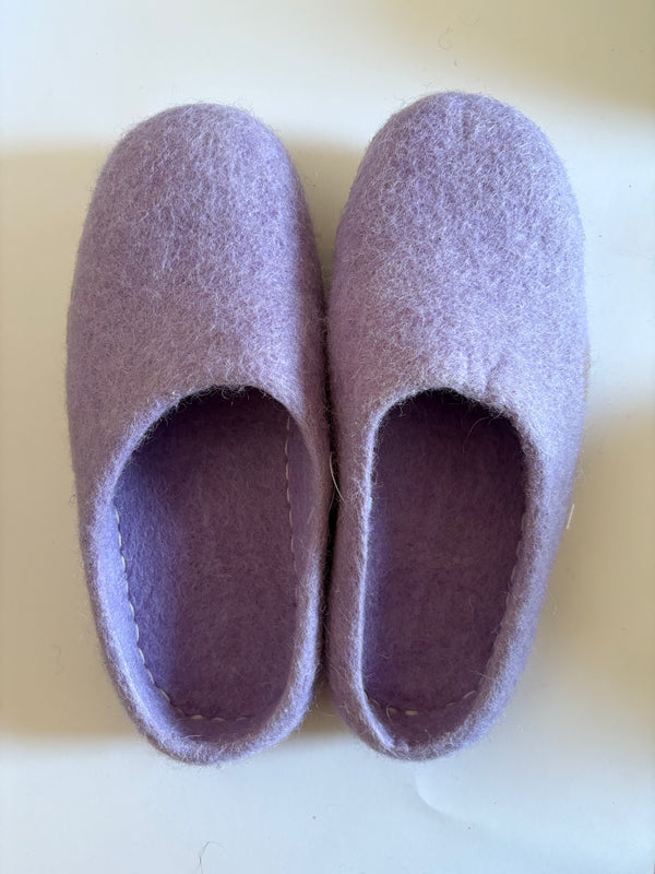 Felt Slippers- Purple