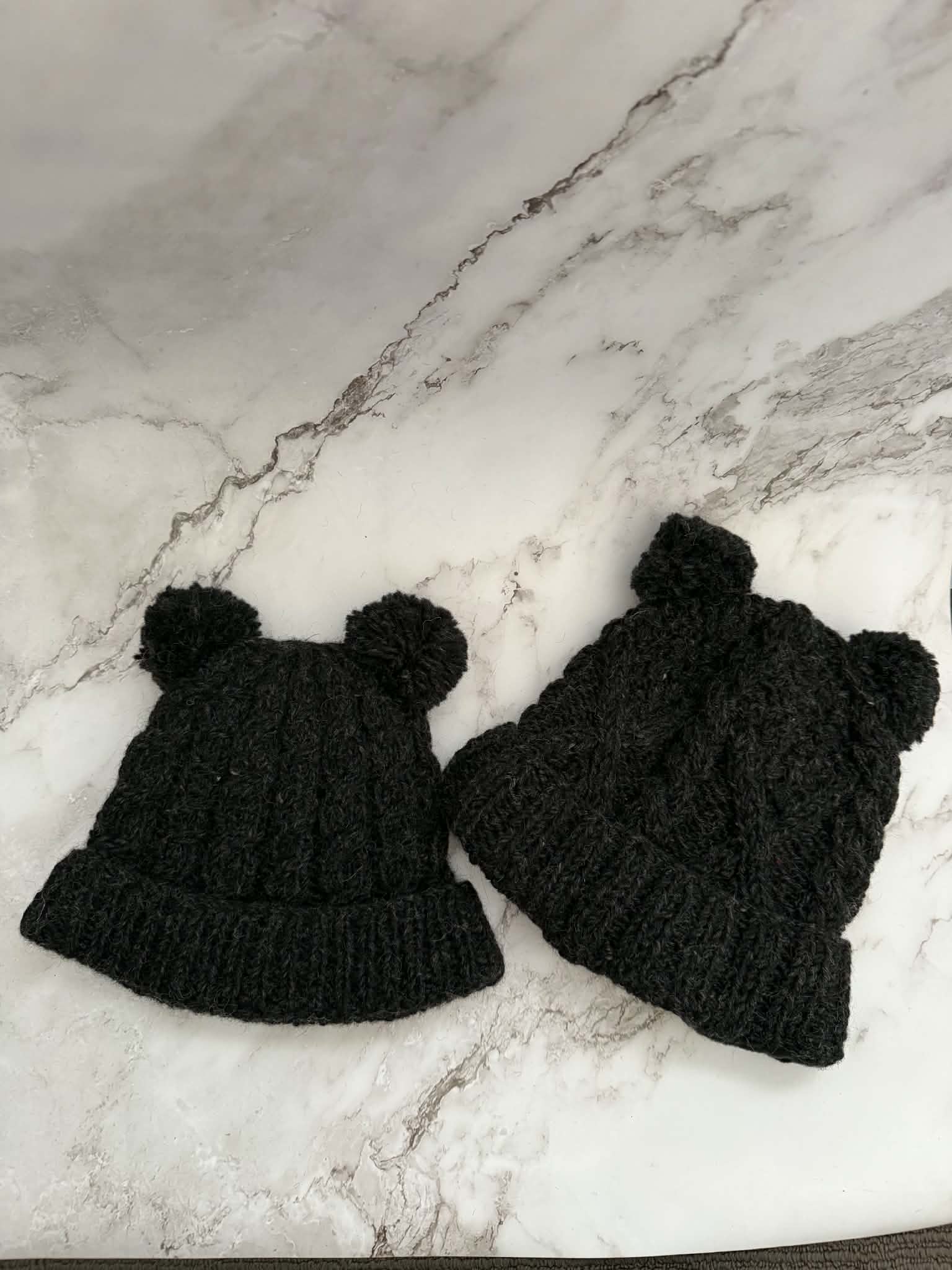 Women’s Beanie with Double Pom Poms