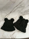 Women’s Beanie with Double Pom Poms