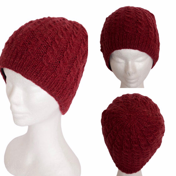 Knitted woollen beanie