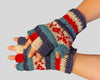 Double knitted half finger gloves-Medium XOXO