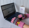 Half finger gloves- Pink