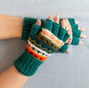 Half finger gloves- Pine Green