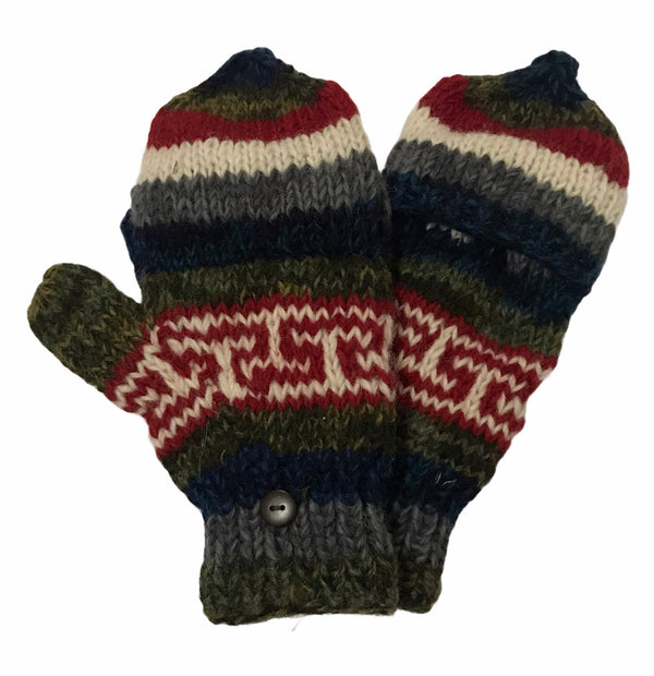 Half gloves with cover